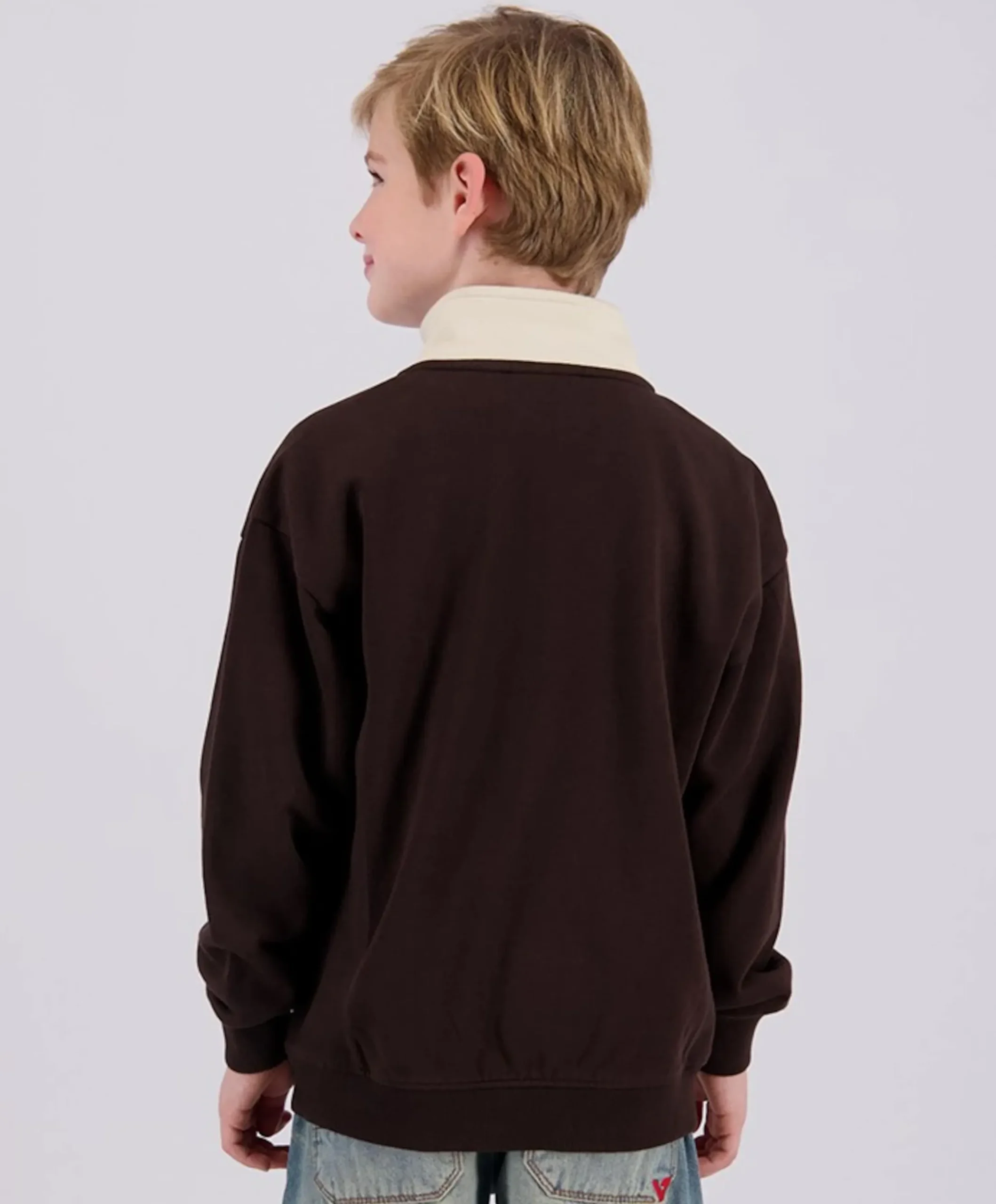 Jongens sweater bruin