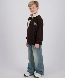Jongens sweater bruin