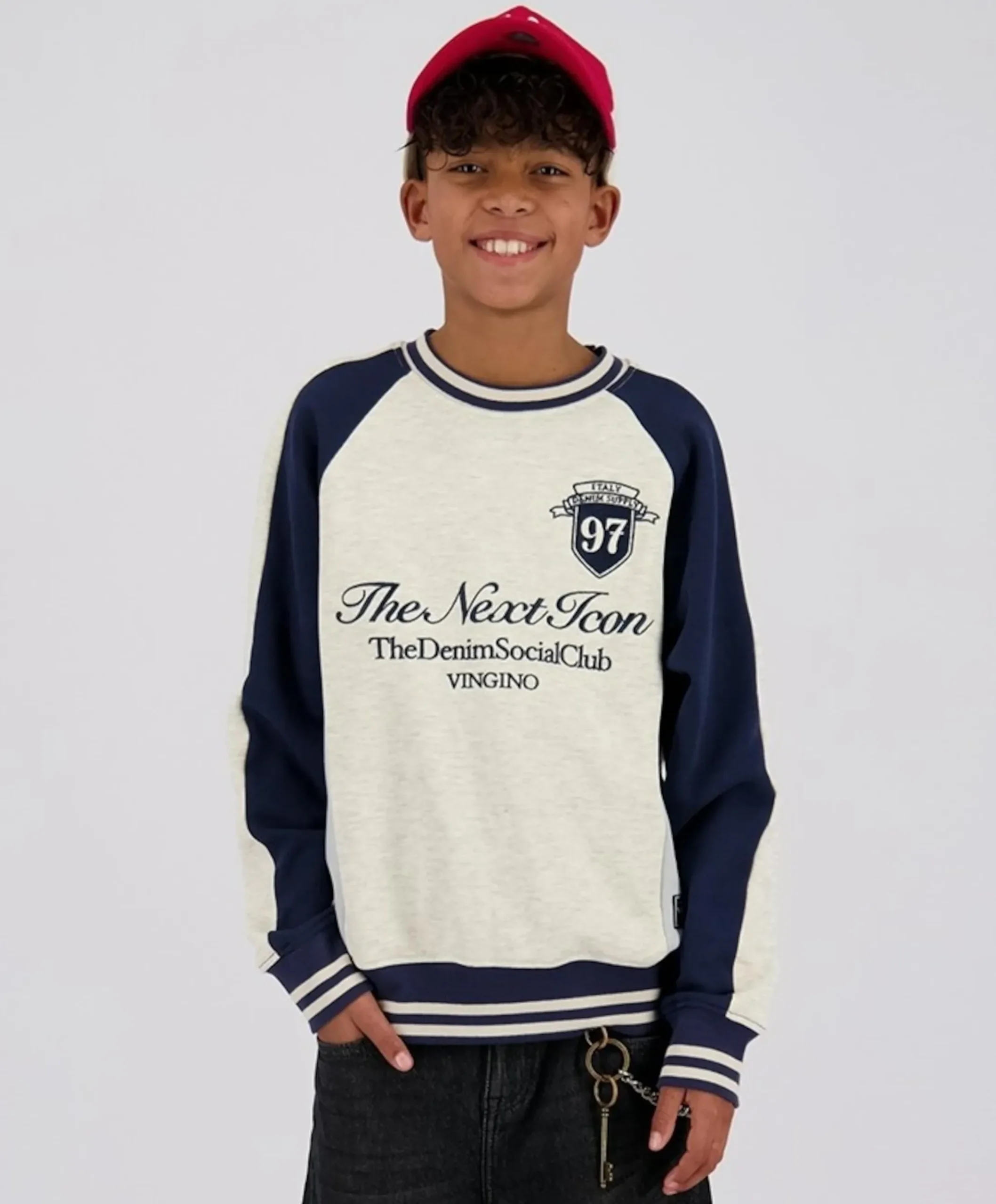 Jongens sweater ecru
