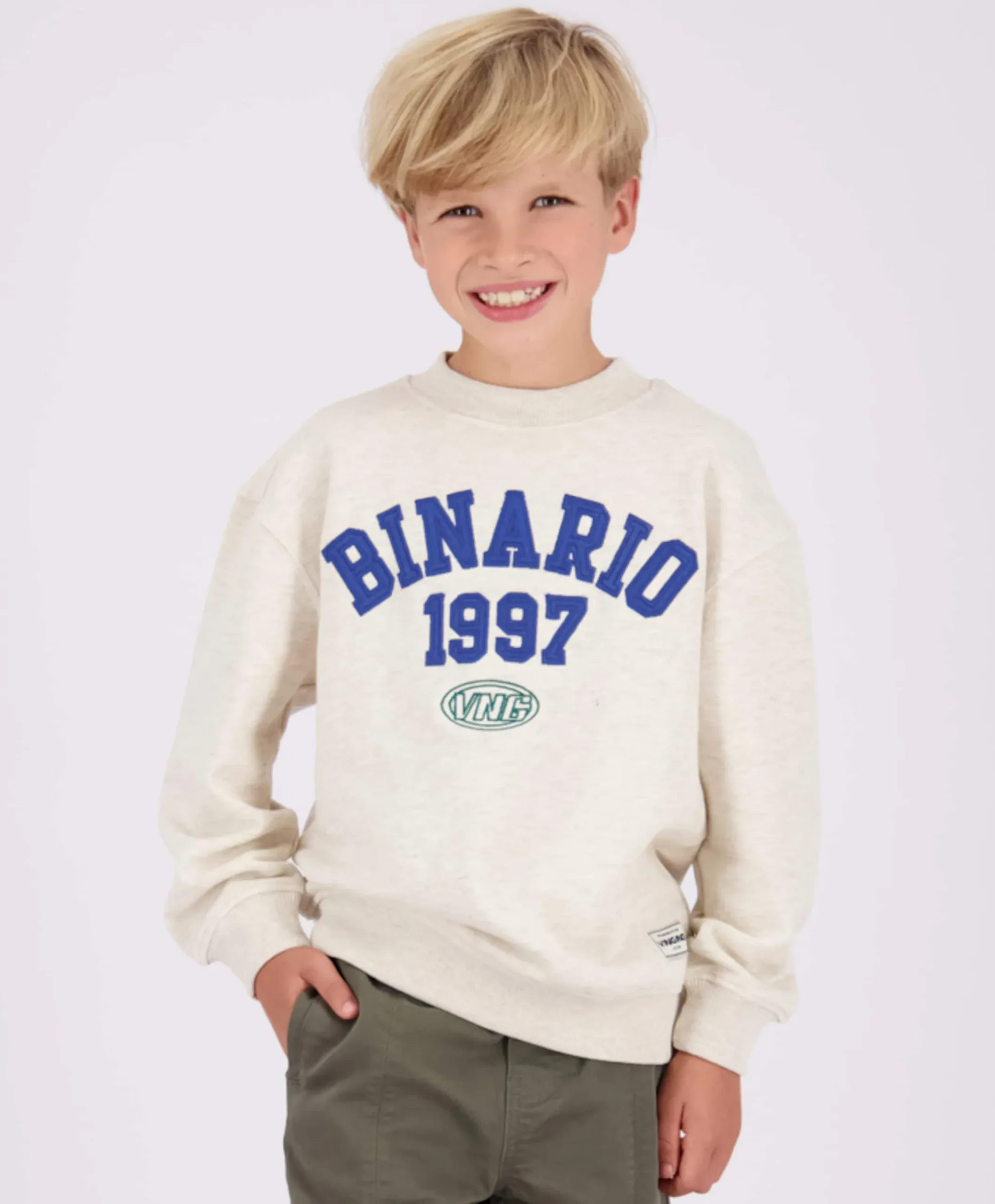 Jongens sweater ecru