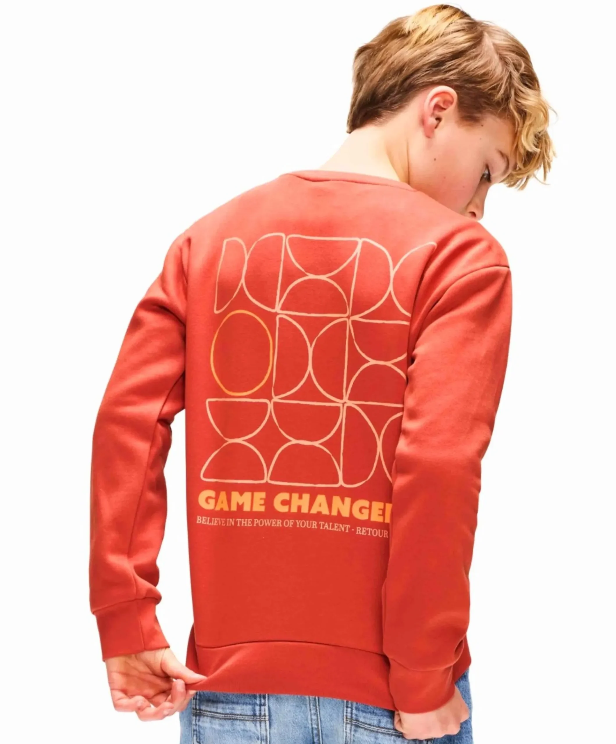 Jongens sweater oranje