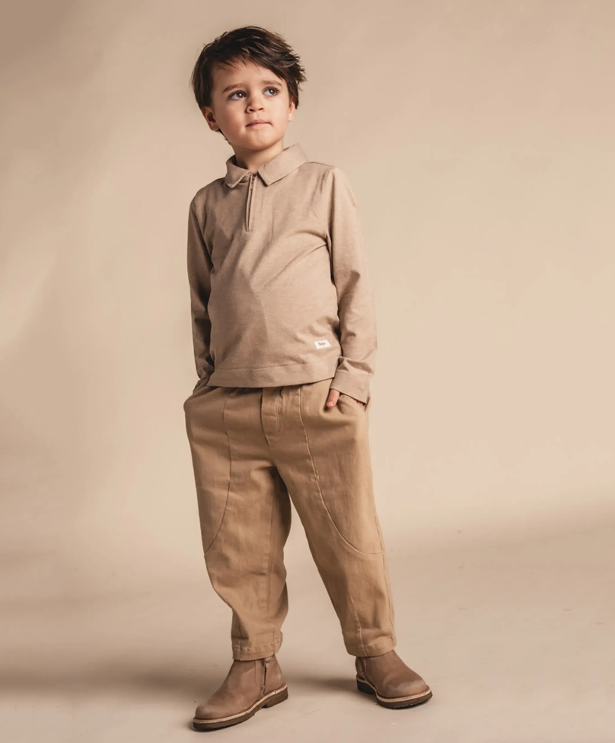 Jongens trui beige