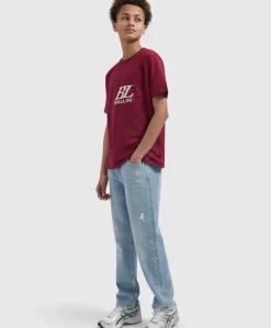 Jongens T-shirt bordeaux