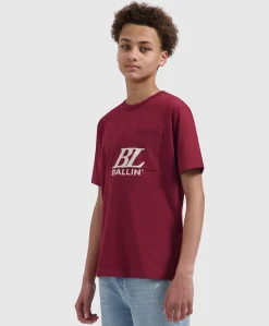 Jongens T-shirt bordeaux