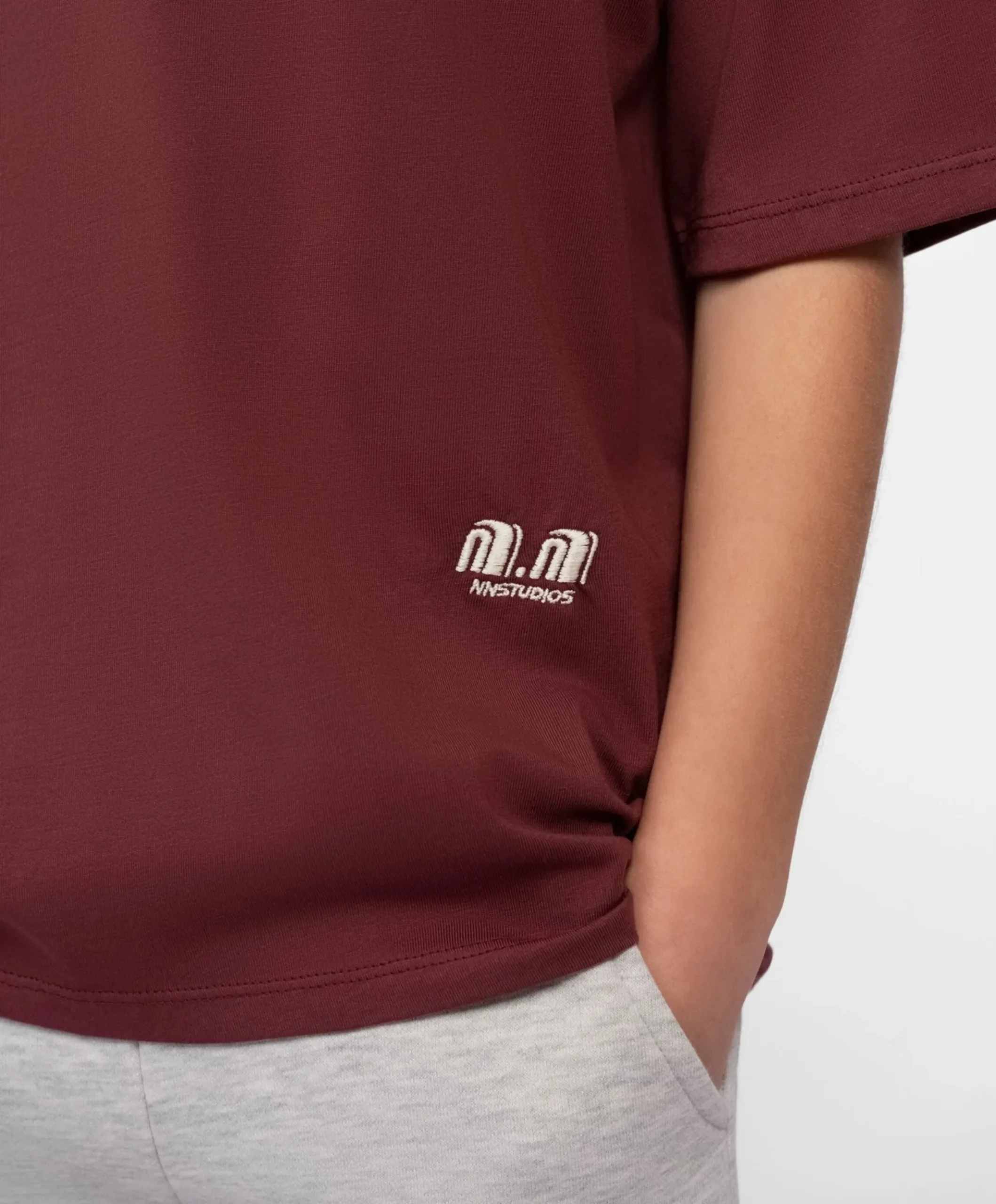 Jongens T-shirt bordeaux