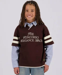 Jongens T-shirt bruin