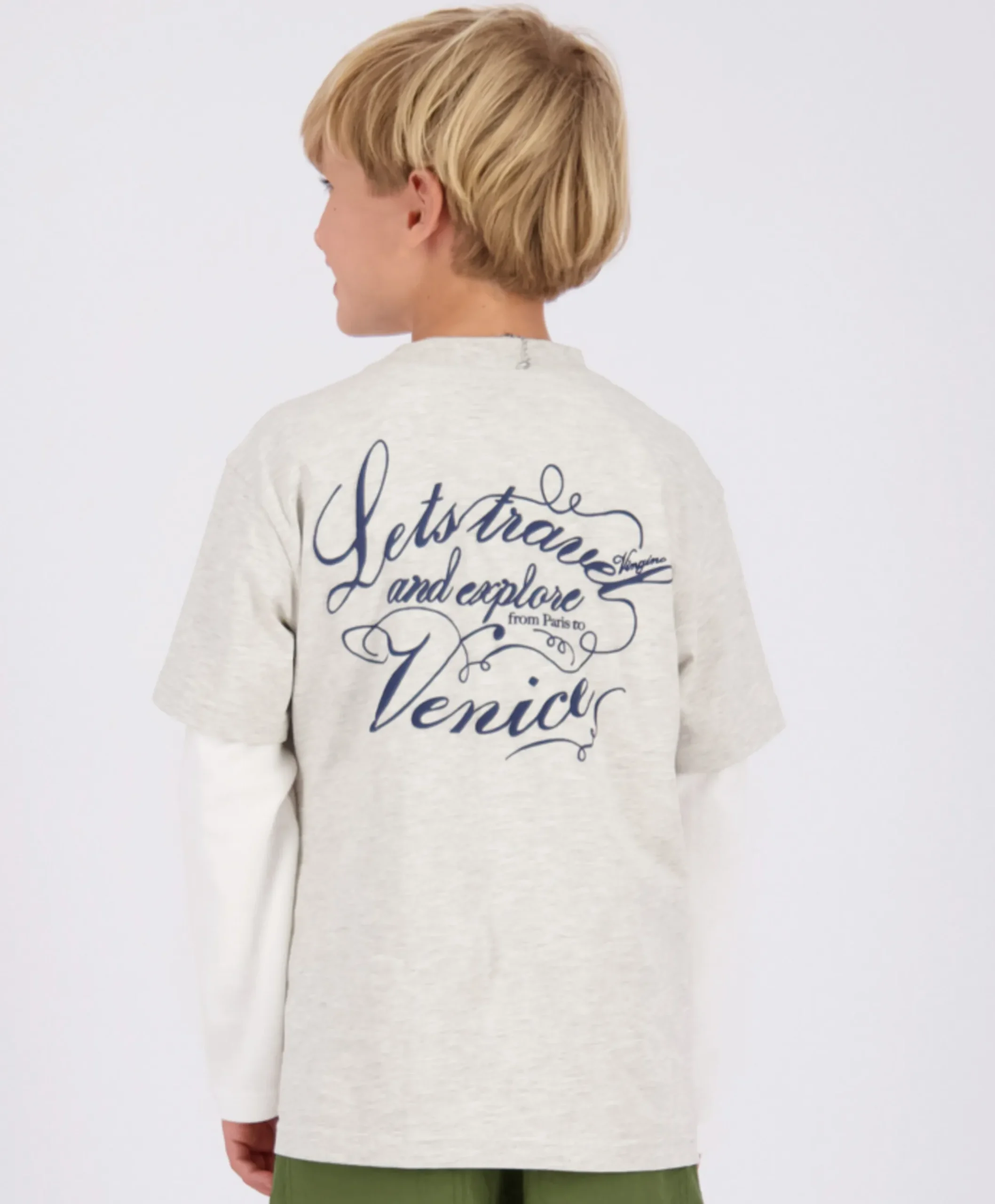 Jongens T-shirt ecru