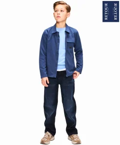 Jongens vest blauw