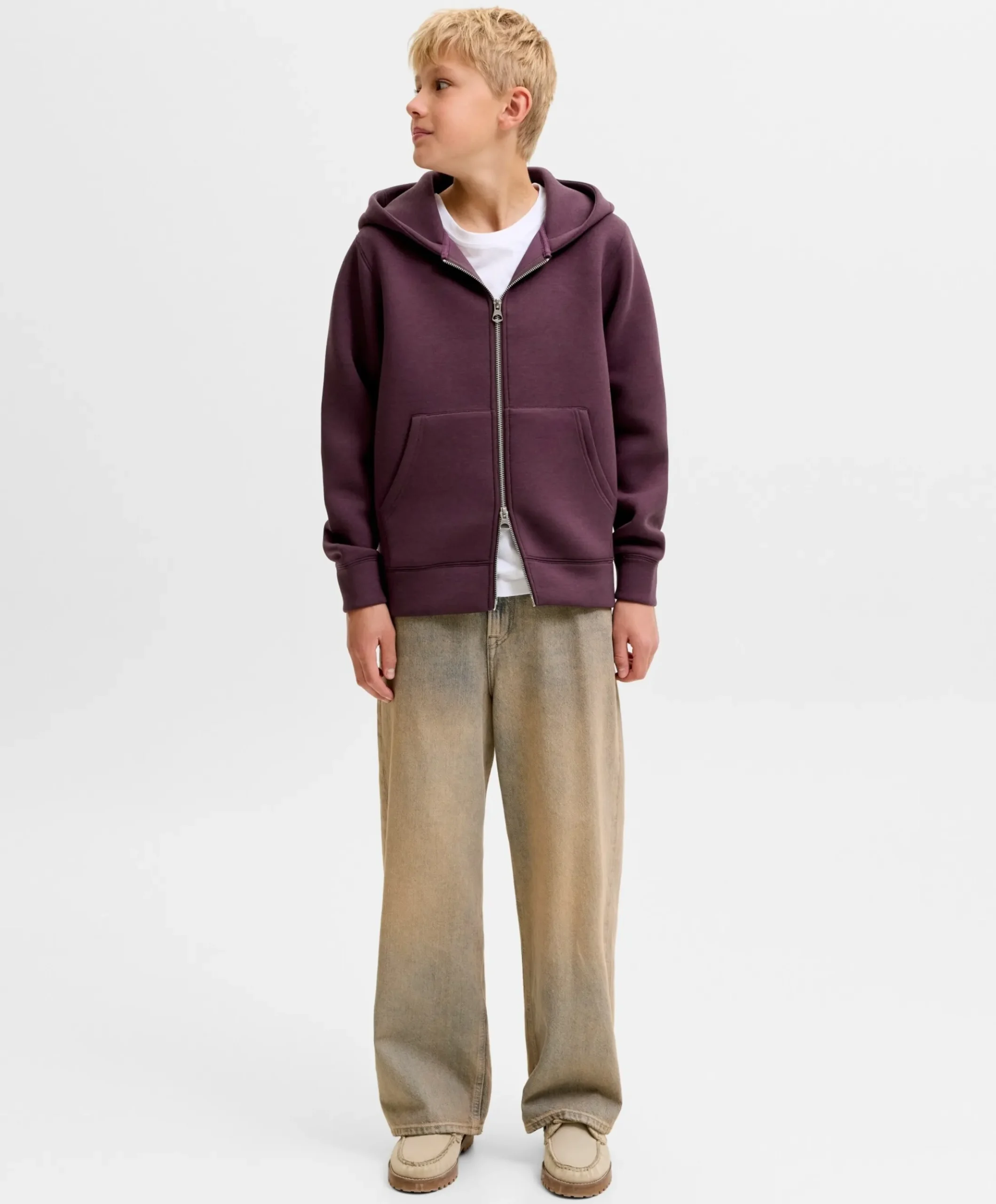 Jongens vest bruin
