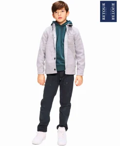 Jongens vest grijs