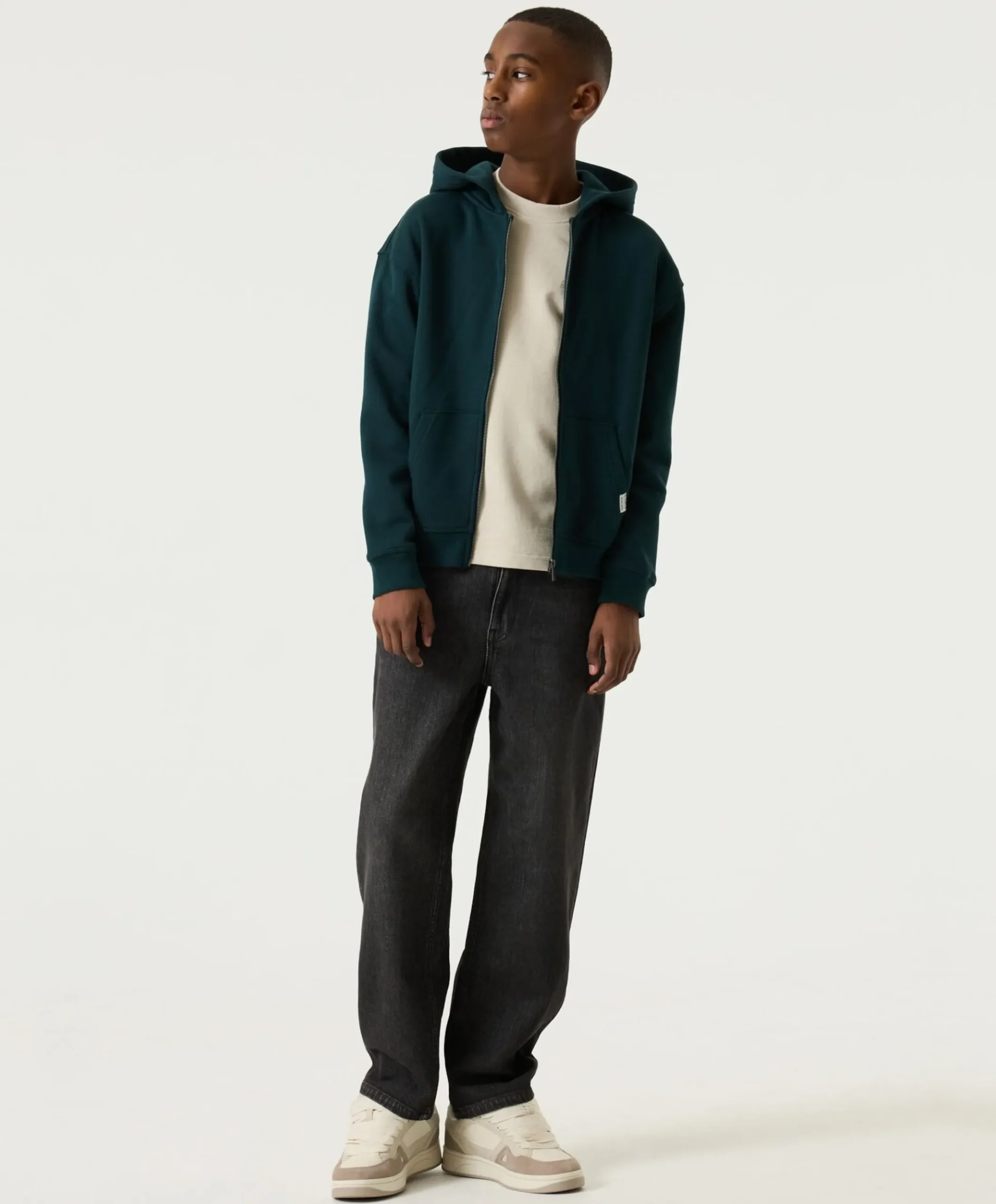 Jongens vest groen