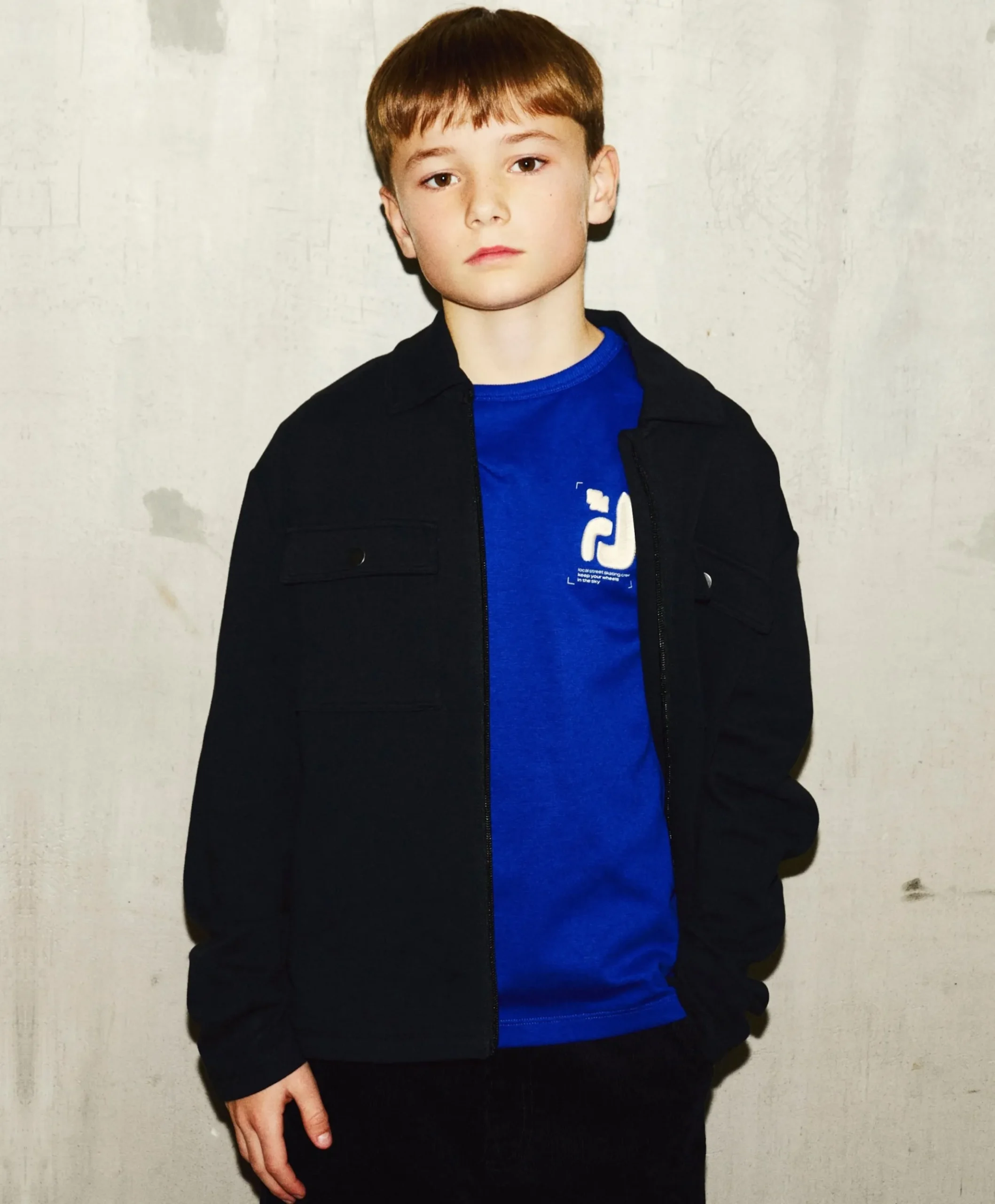 Jongens vest zwart