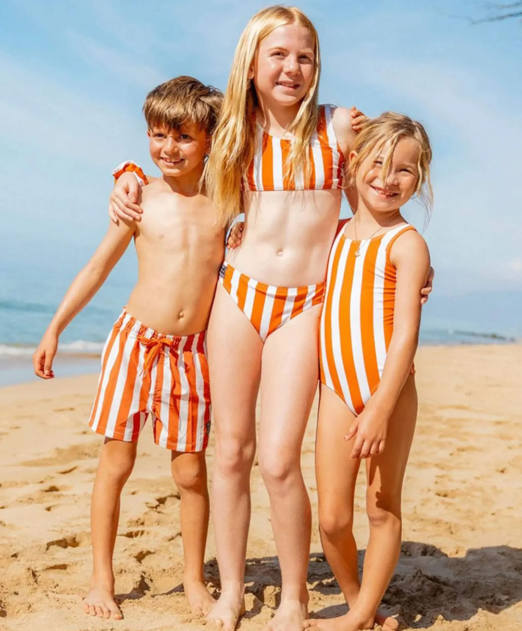 Jongens zwemshort brique