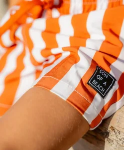 Jongens zwemshort brique