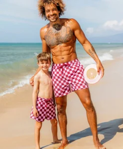 Jongens zwemshort roze