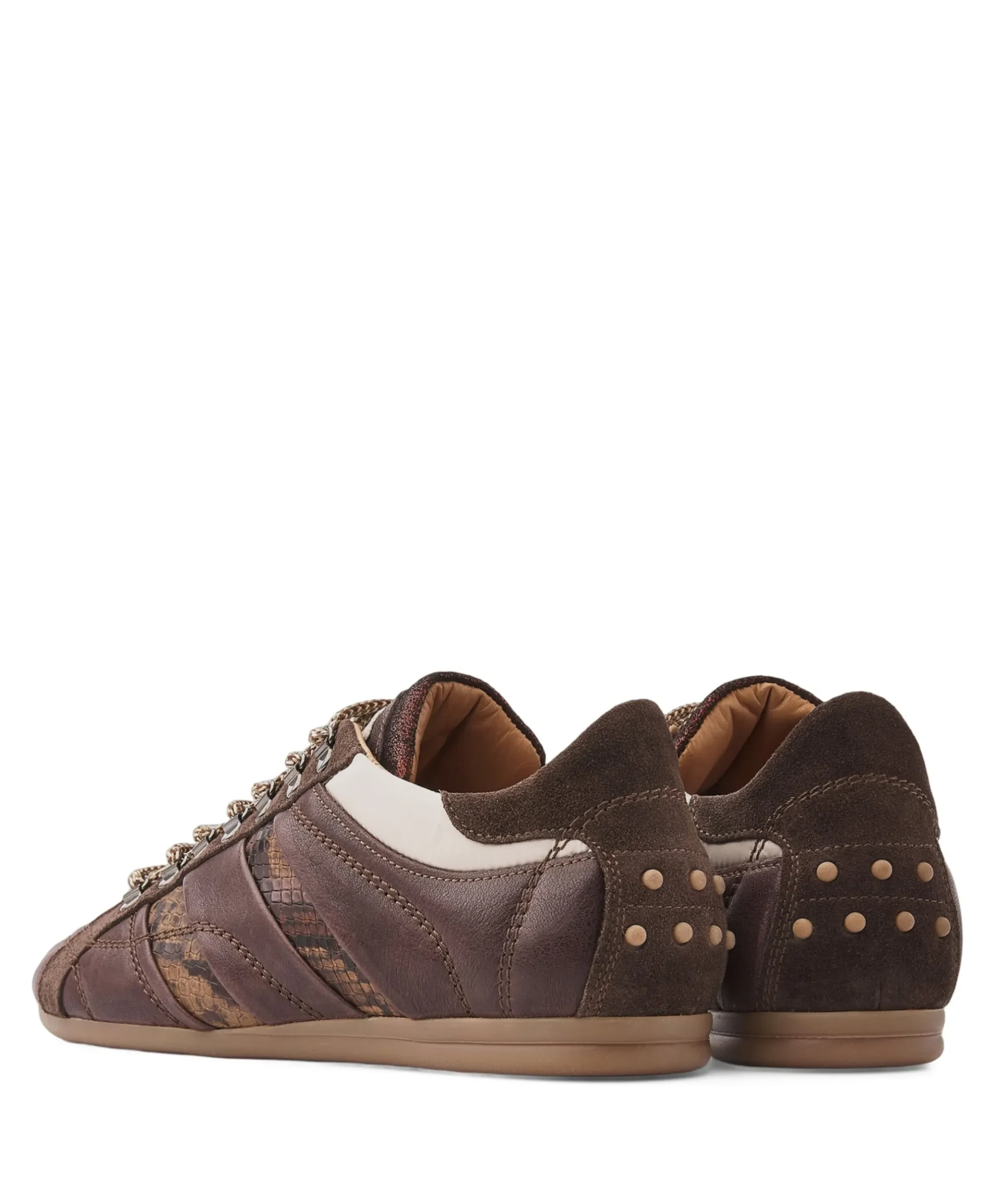 June Jackie dames sneakers bruin