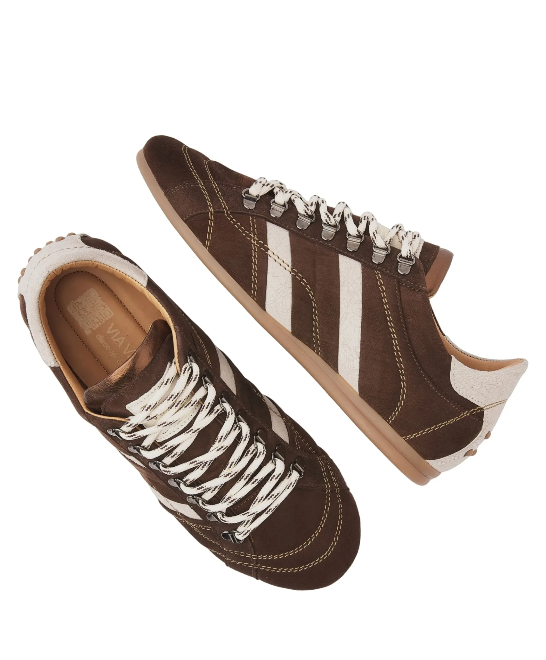 June Jackie dames sneakers bruin