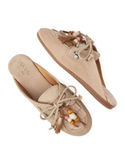 June Rhea dames clogs beige
