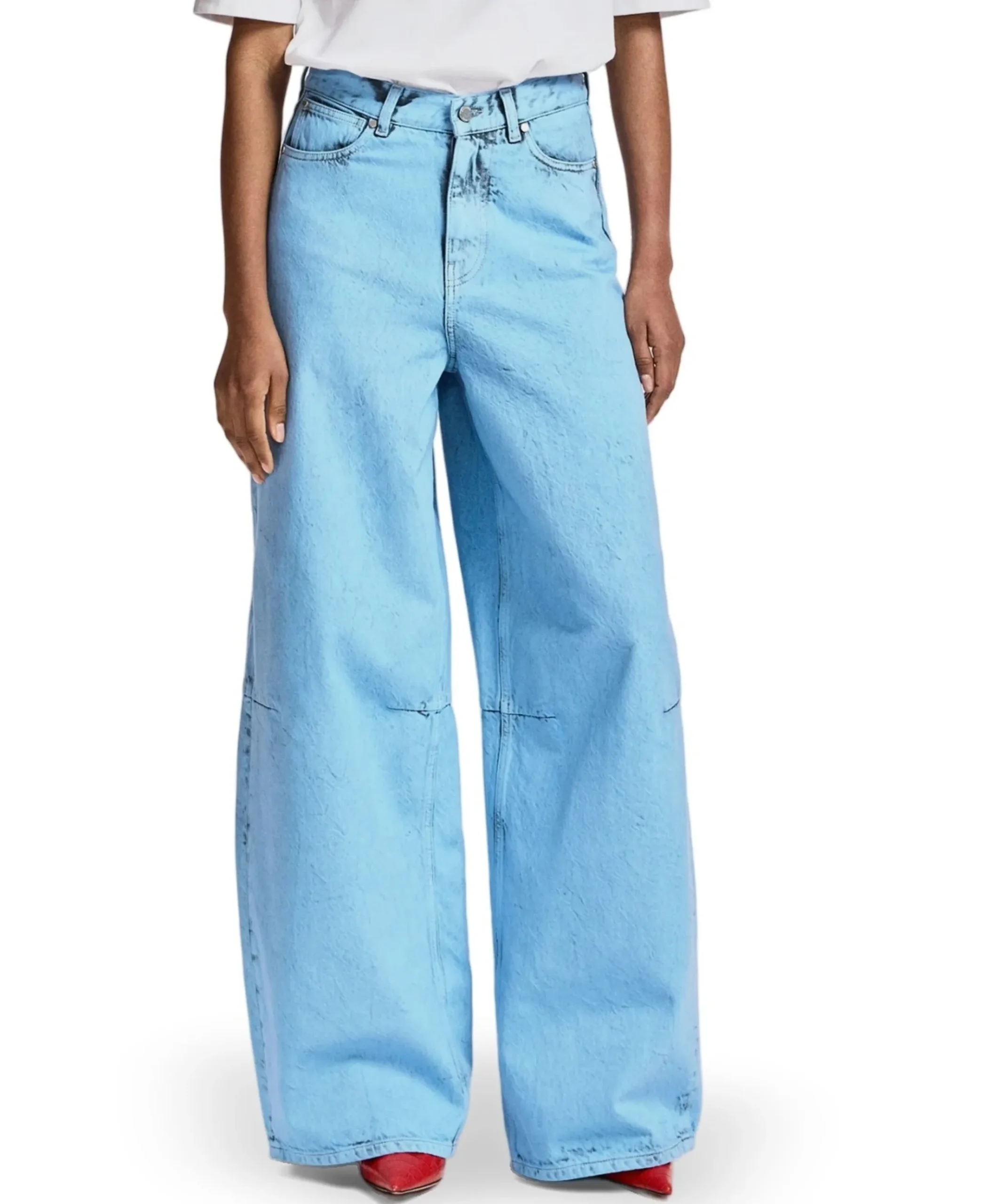 Kadi Overdye dames jeans blauw