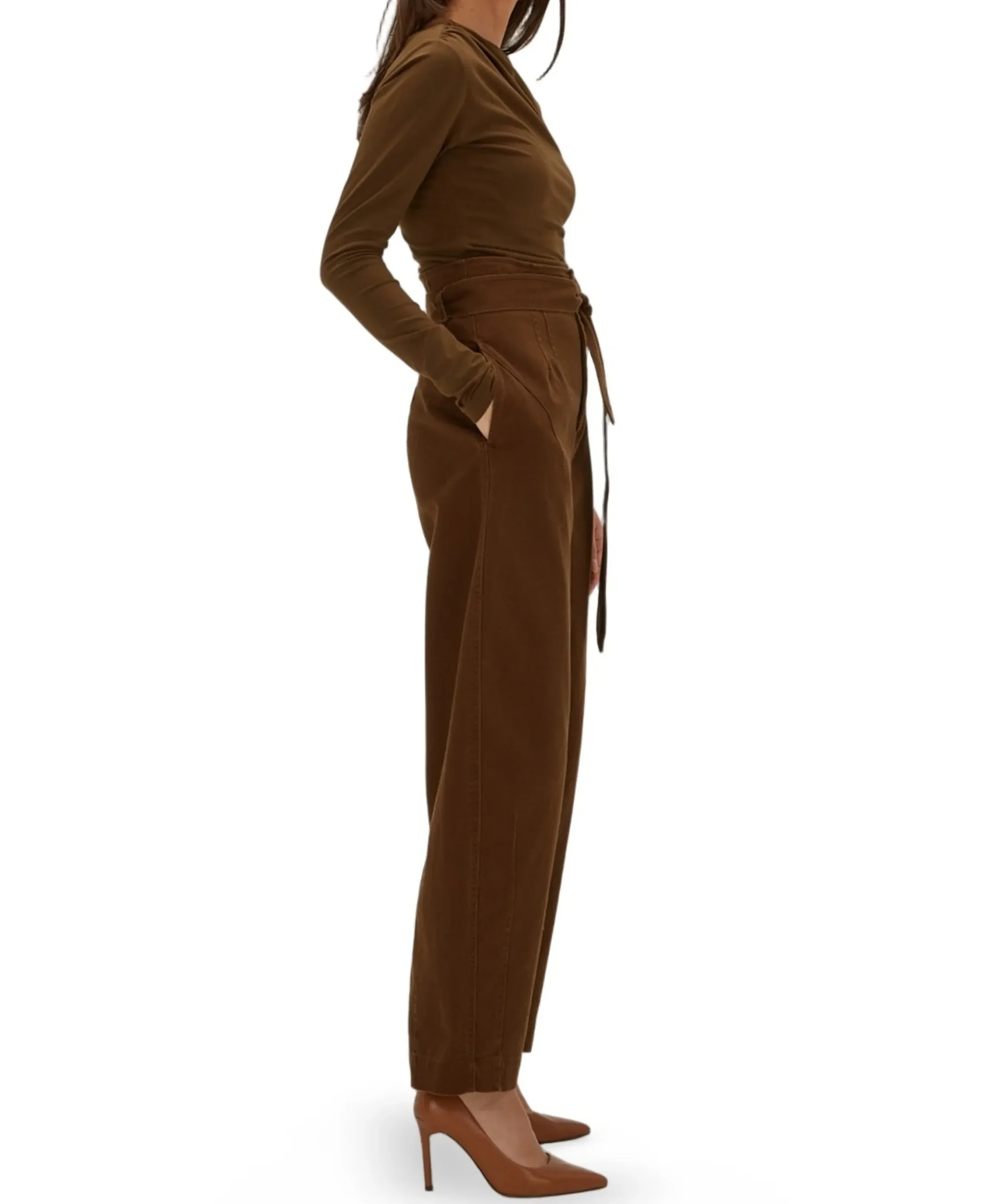 KIAN dames broek bruin