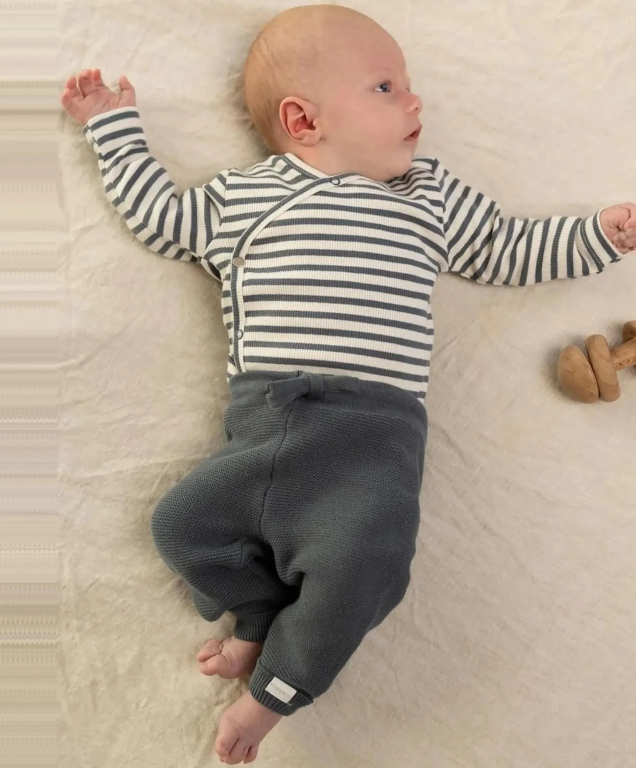 Knit Reg Grover uniseks broek grijs