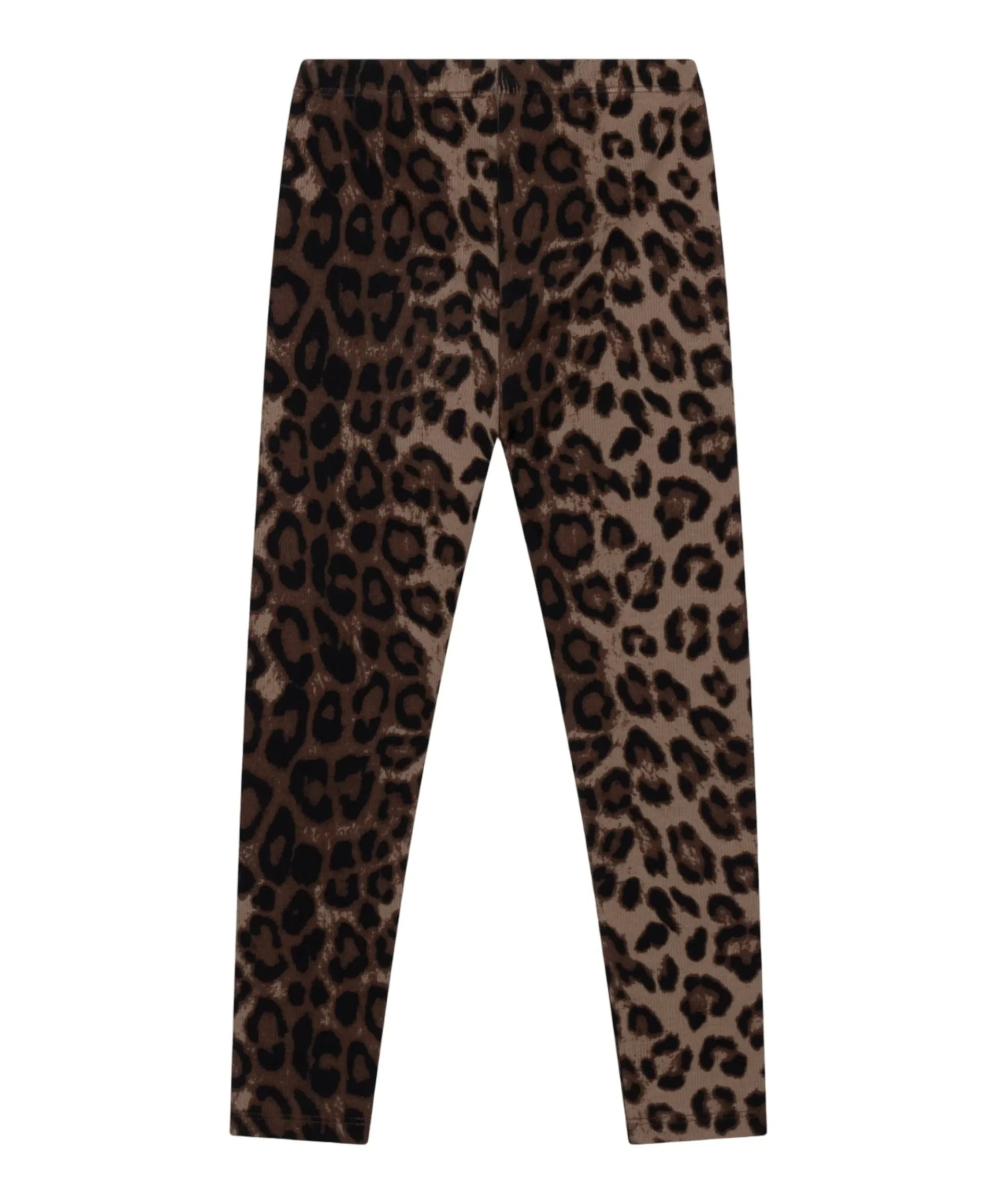 knitted tiger legging meisjes broek bruin
