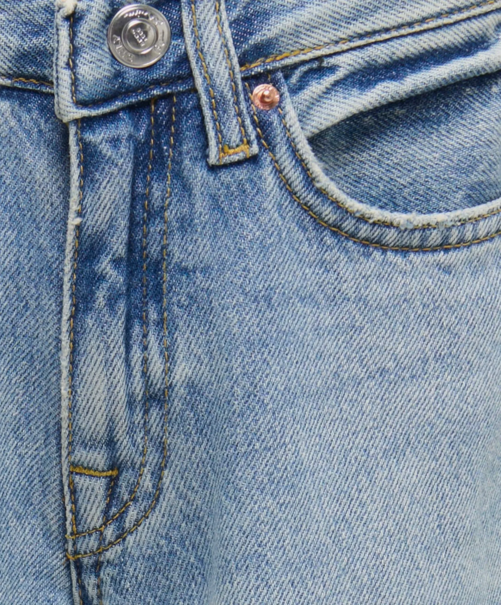 KOGBROOME HW WIDE DNM TAI meisjes jeans blauw