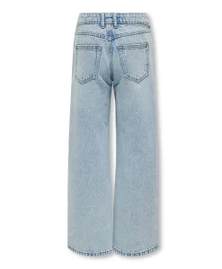 KOGCOBAIN RHINESTONE WIDE DNM AZG meisjes jeans blauw