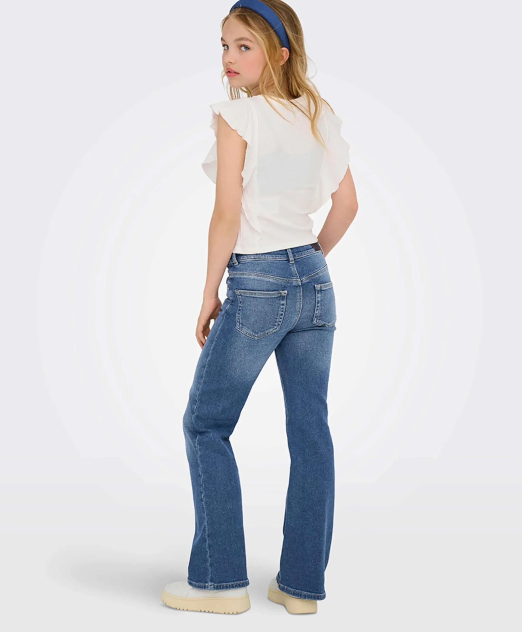 KOGJUICY LIFE FLARED DNM CRO557 NOO meisjes jeans blauw