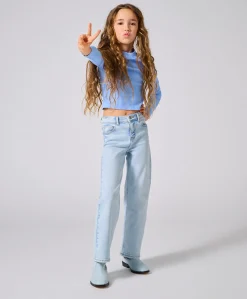 KOGJUICY LIFE WIDE LEG DNM DIA547 N meisjes jeans blauw