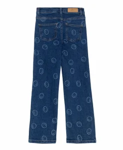 KOGJUICY REG WIDE SMILEY DNM CRO557 meisjes jeans blauw