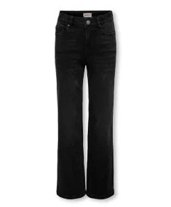 KOGJUICY-WAUW HW WIDE DNM GUA006 NO meisjes jeans zwart