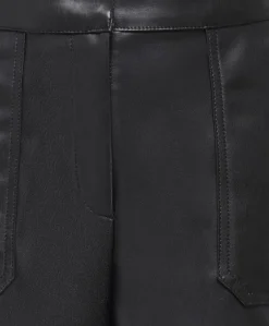 KOGTRICIA FAUX LEATHER OTW meisjes korte broek zwart