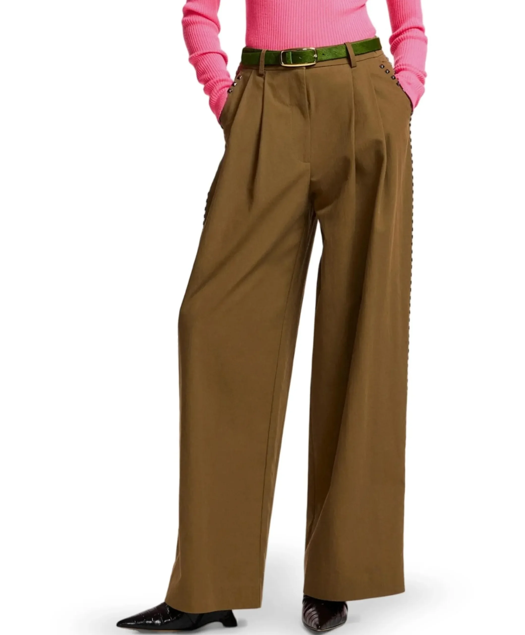 Korrupt Studded dames broek beige
