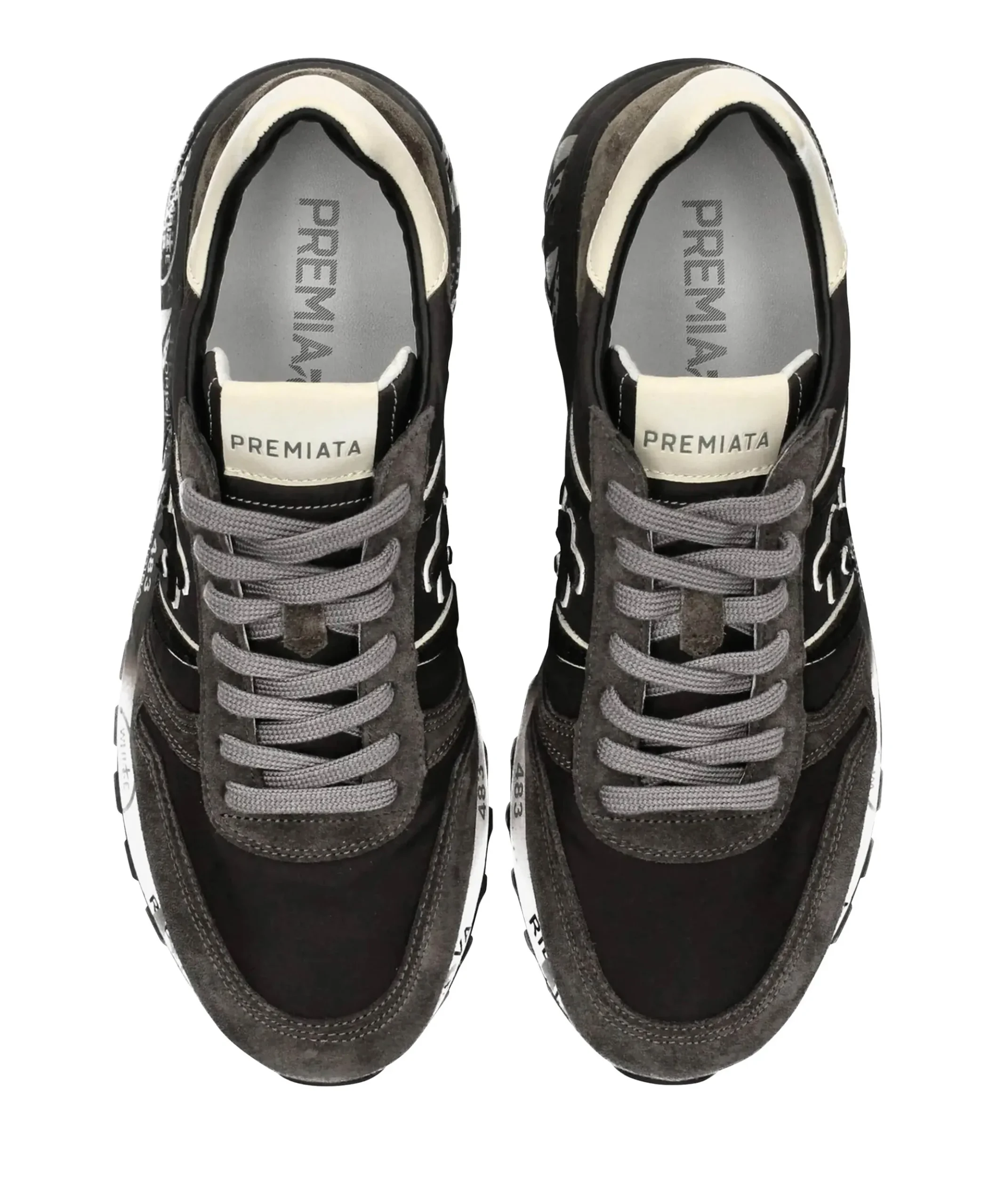 Lander heren sneakers grijs