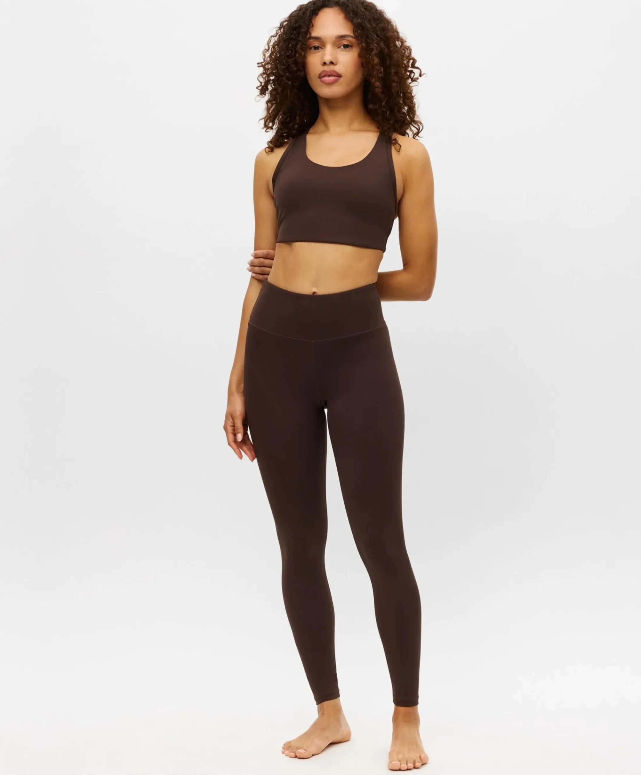 Legacy High Waist Tights dames tights bruin