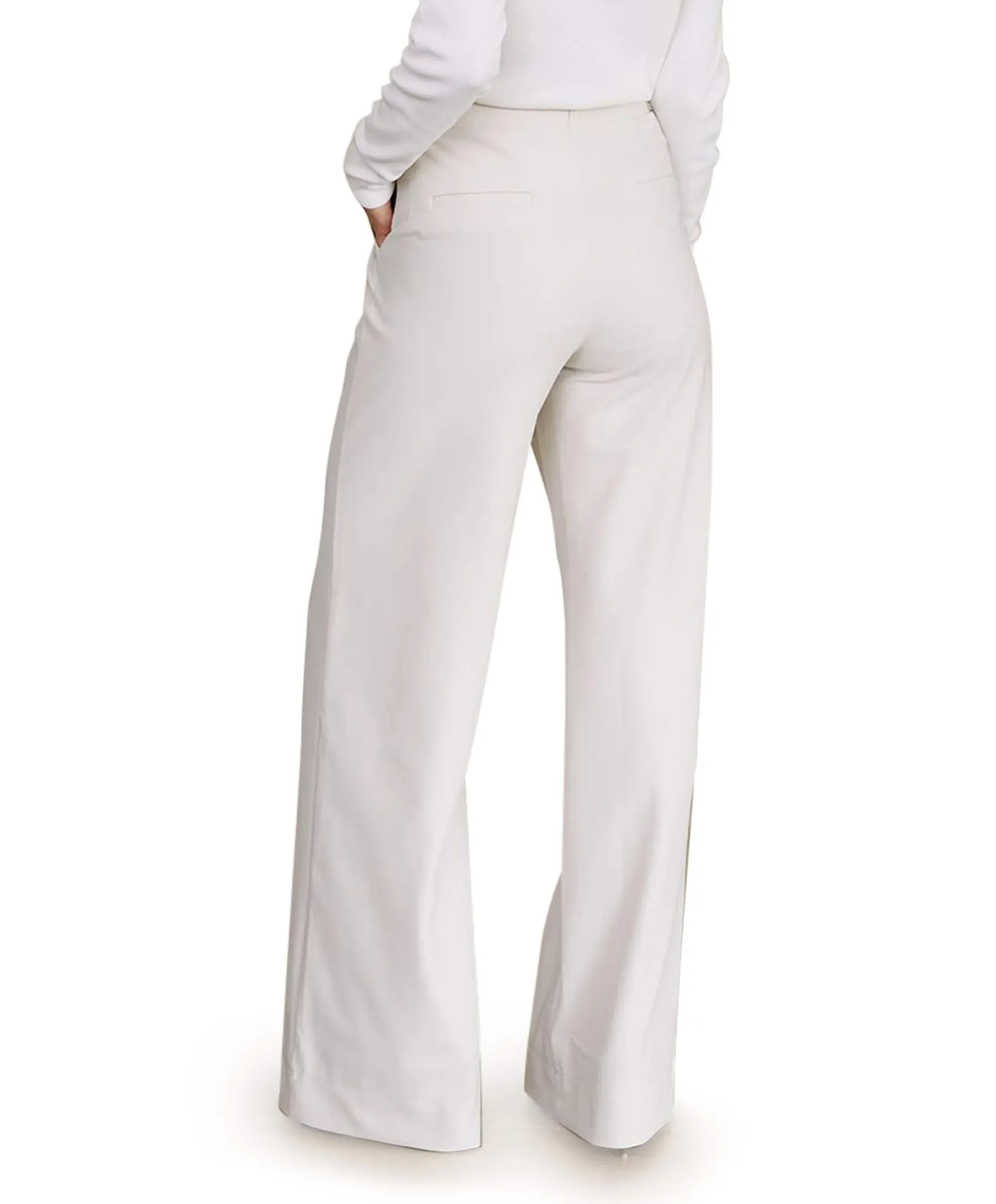 Lexie LONG bonded trousers dames broek ecru
