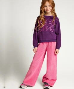 Little corduroy meisjes broek roze