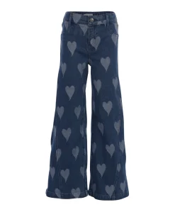 Little denim heart meisjes jeans blauw