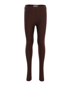 Little heart shiny meisjes broek bruin