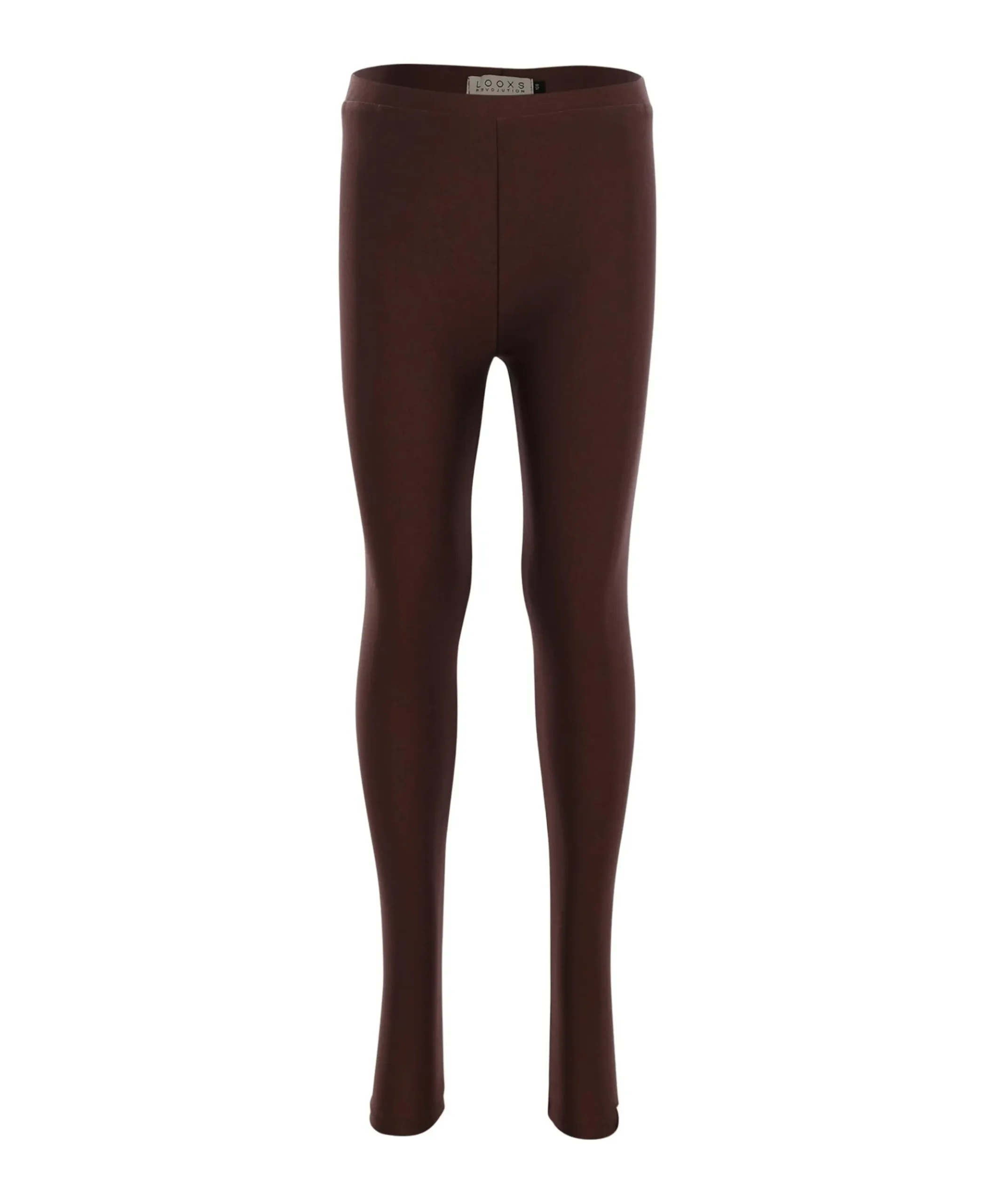 Little heart shiny meisjes broek bruin
