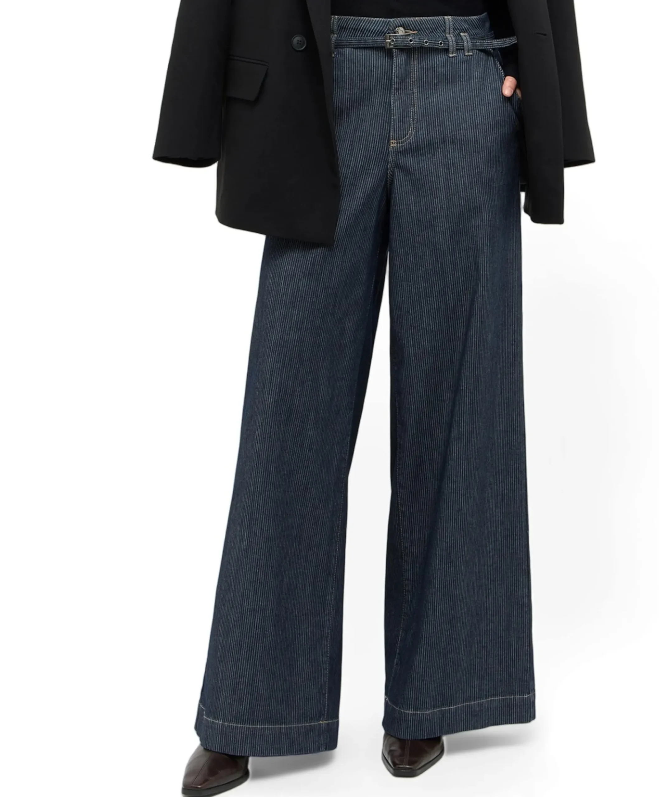 LIVA SLEEK dames jeans blauw