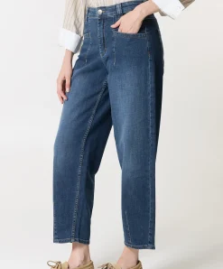 Liv Barrel dames jeans blauw