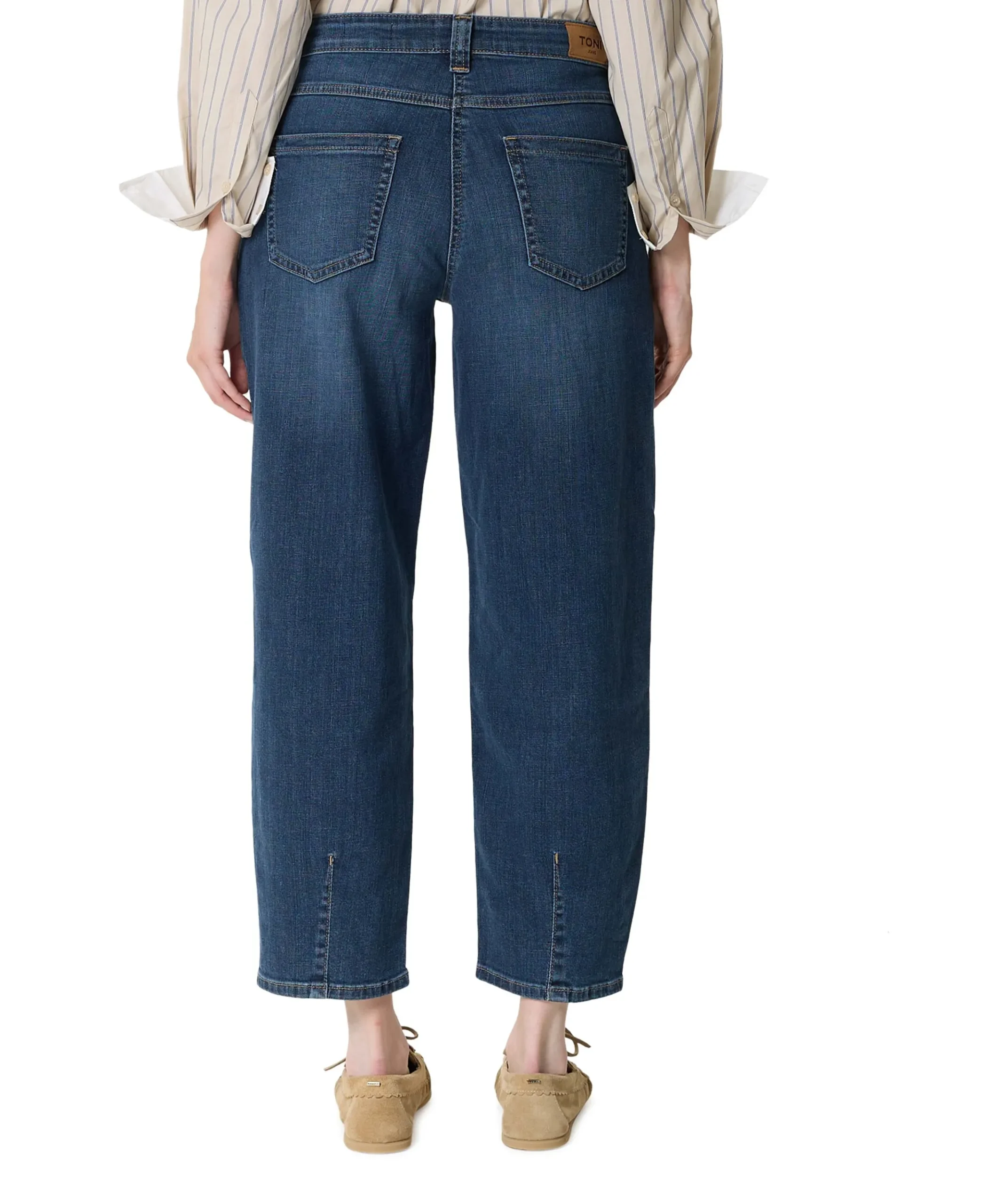 Liv Barrel dames jeans blauw