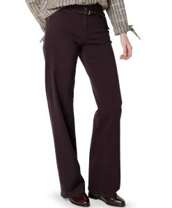 LIZ BELT dames jeans bordeaux