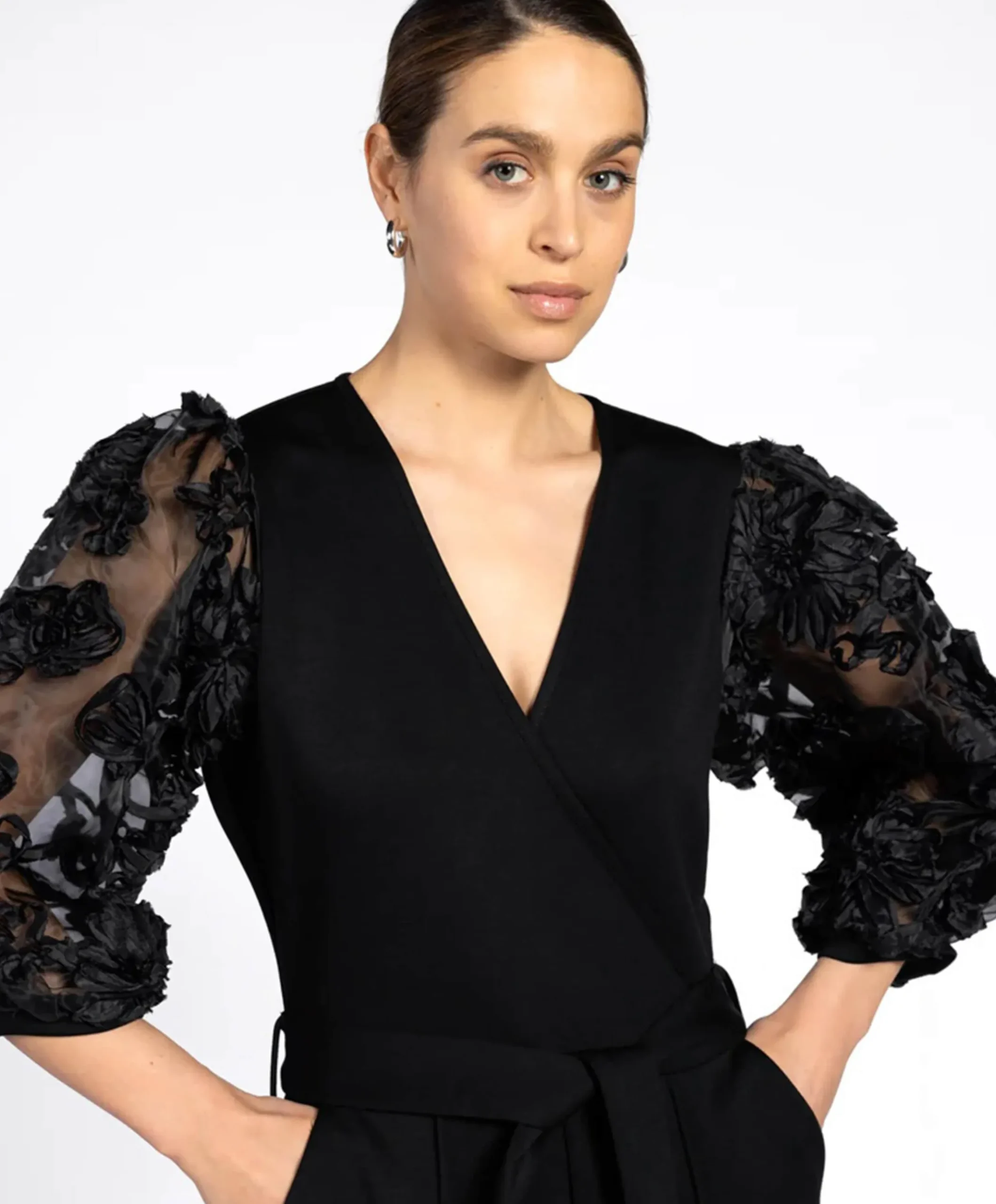 LIZETH VIS 436 dames jumpsuit zwart