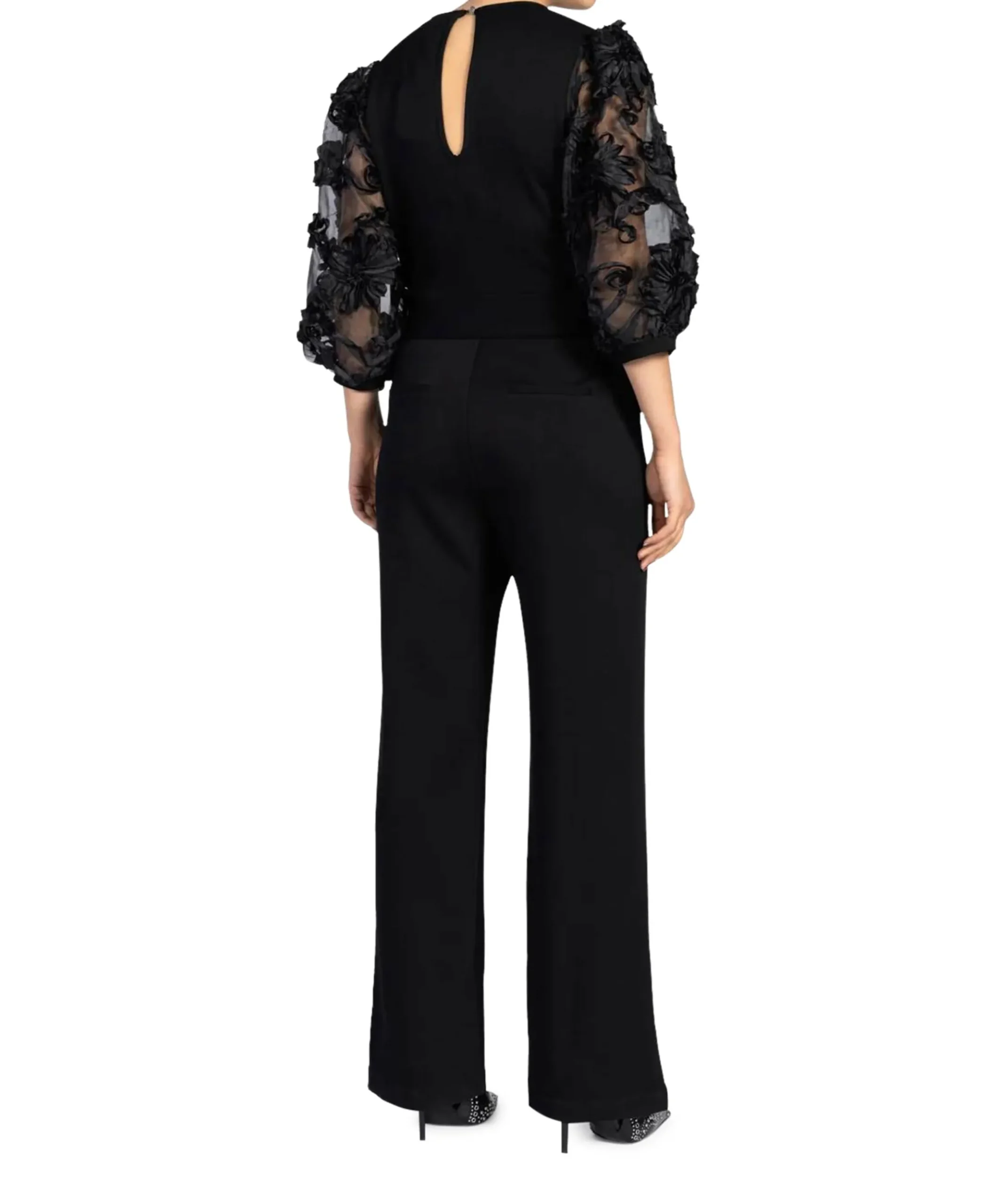 LIZETH VIS 436 dames jumpsuit zwart