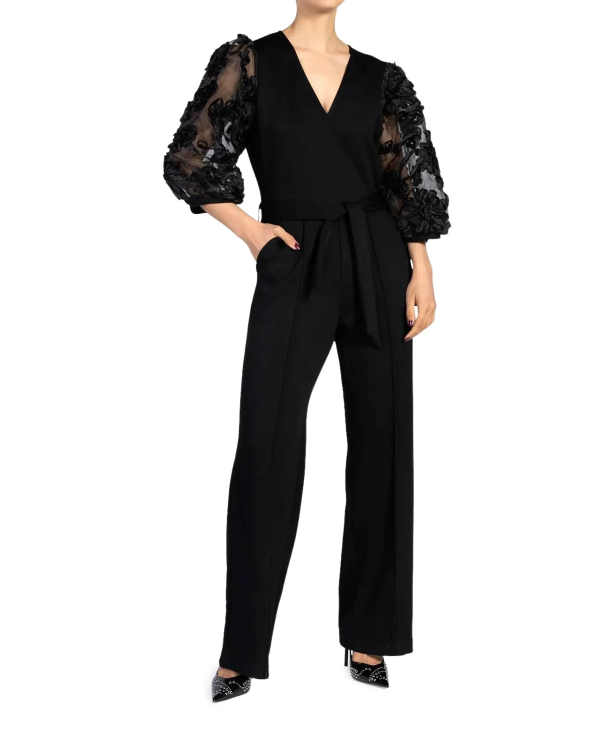 LIZETH VIS 436 dames jumpsuit zwart