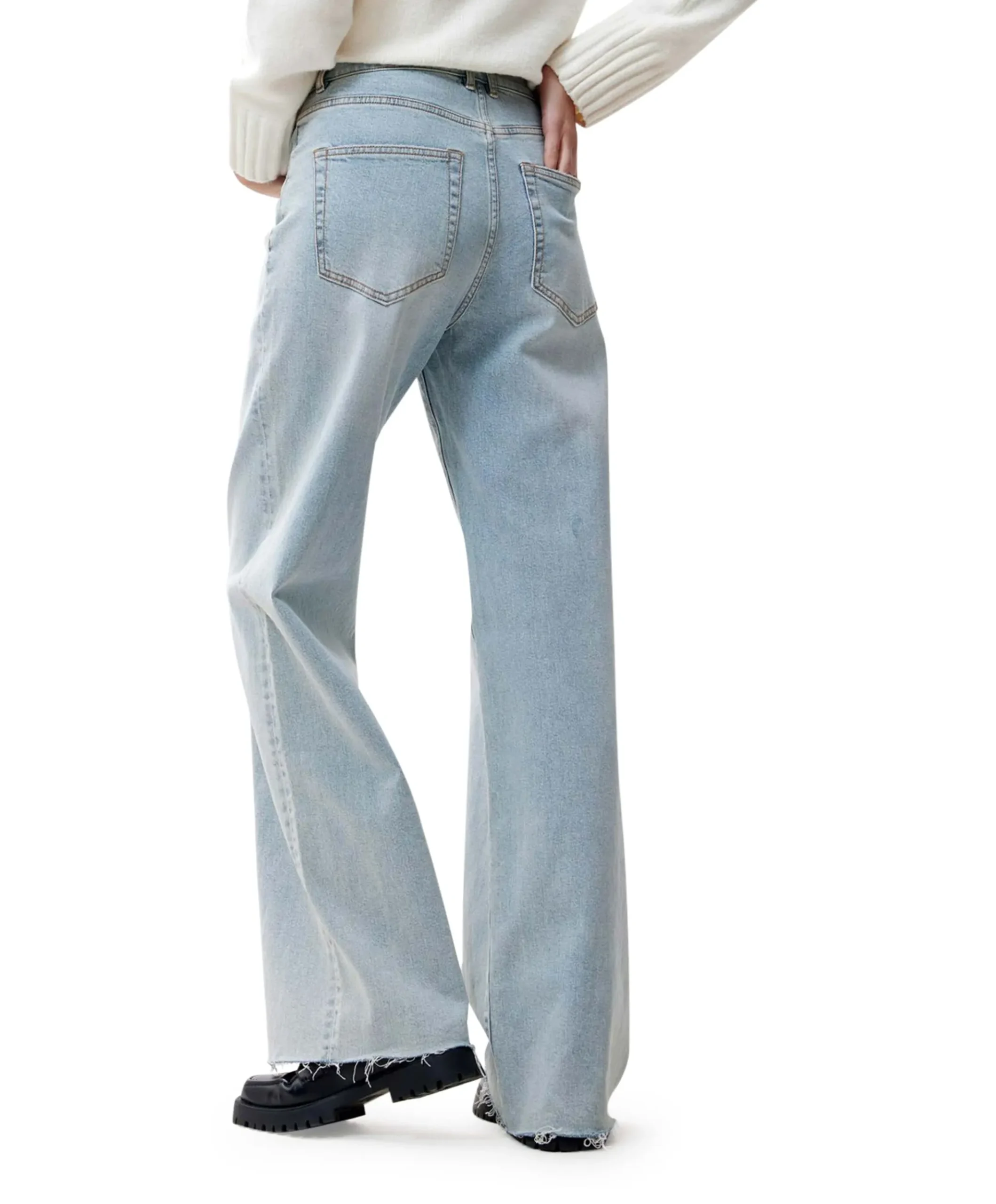 Loose fit jeans dames jeans blauw