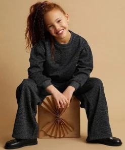 Loose Metallic jongens broek zwart